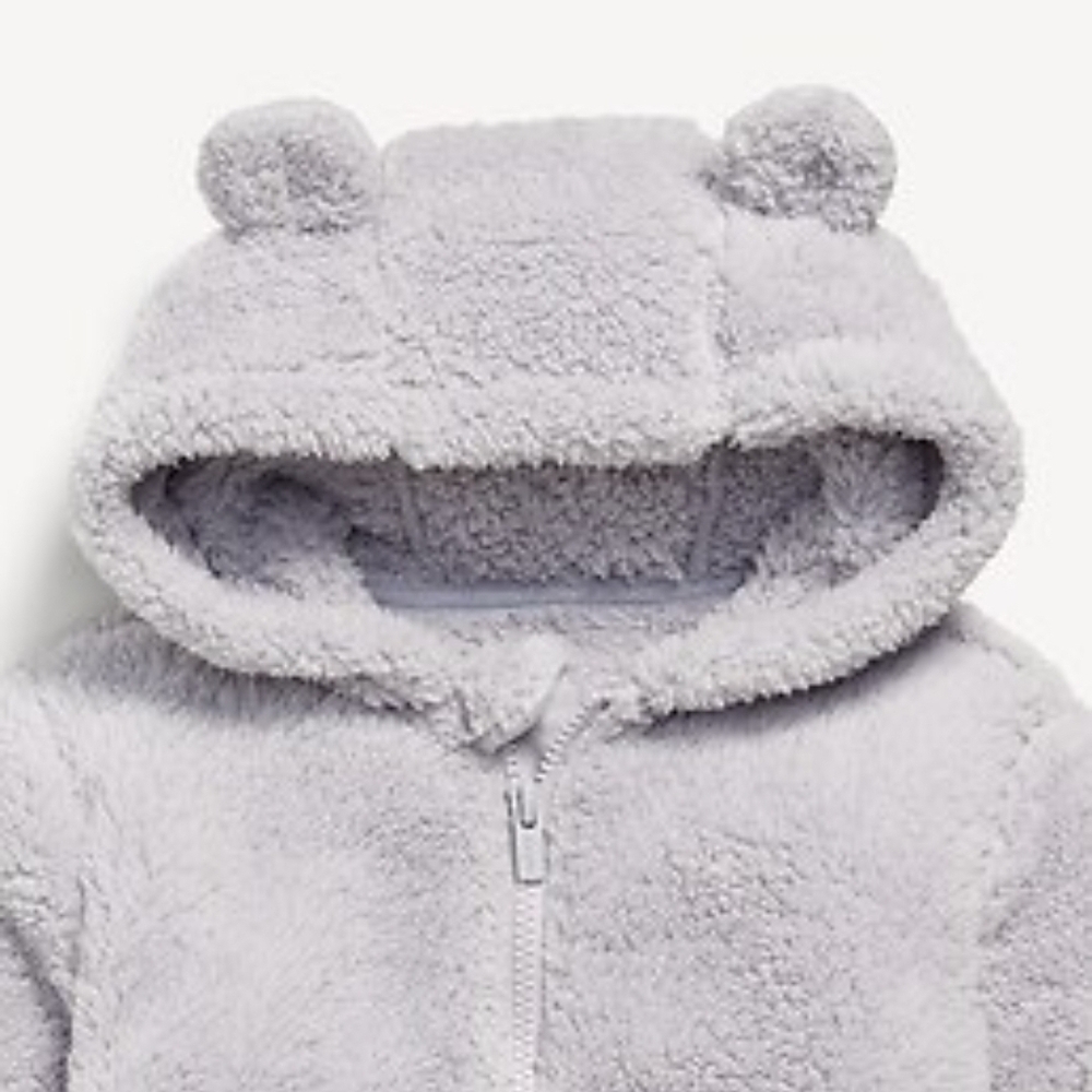 Old Navy Soft Gray Sherpa Jacket